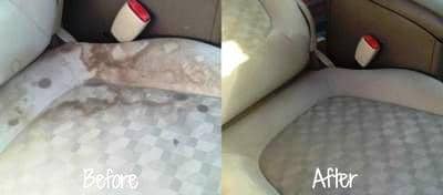 Interior car upholstery cleaner